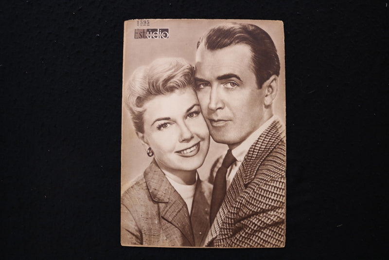 1956 OCTOBER 5 ESTUDIO MAGAZINE - JAMES STEWART & DORIS DAY COVER - E 26088