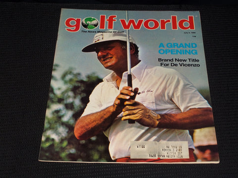 1980 JULY 4 GOLF WORLD MAGAZINE - ROBERTO DE VICENZO FRONT COVER - E 6999