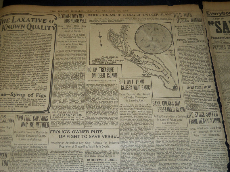 1906 OCT 23 THE BOSTON HERALD - L'ORIENT BEATS CENTAUR IN BALLOON RACE - BH 94