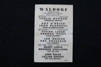 1930'S WALDORF THEATRE BINGO NIGHT CARD - K 1938