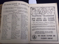 1912 WINTER NEW ENGLAND TELEPHONE DIRECTORY SECTION 4 - J 8816