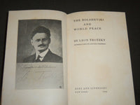 1918 THE BOLSHEVIKI AND WORLD PEACE BY LEON TROTZKY BOOK - KD 5783