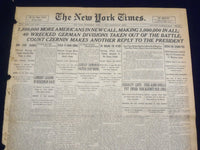 1918 APRIL 3 NEW YORK TIMES - 1,500,000 MORE AMERICANS IN NEW CALL - NT 8200