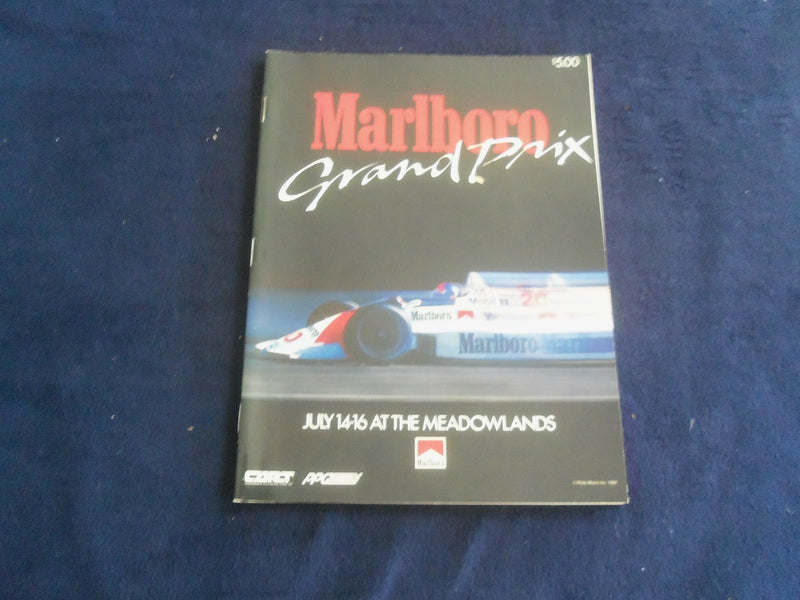 1989 JULY 14-16 MARLBORO GRAND PRIX AT THE MEADOWLANDS RACING PROGRAM - SP 3990O