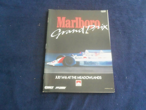 1989 JULY 14-16 MARLBORO GRAND PRIX AT THE MEADOWLANDS RACING PROGRAM - SP 3990O