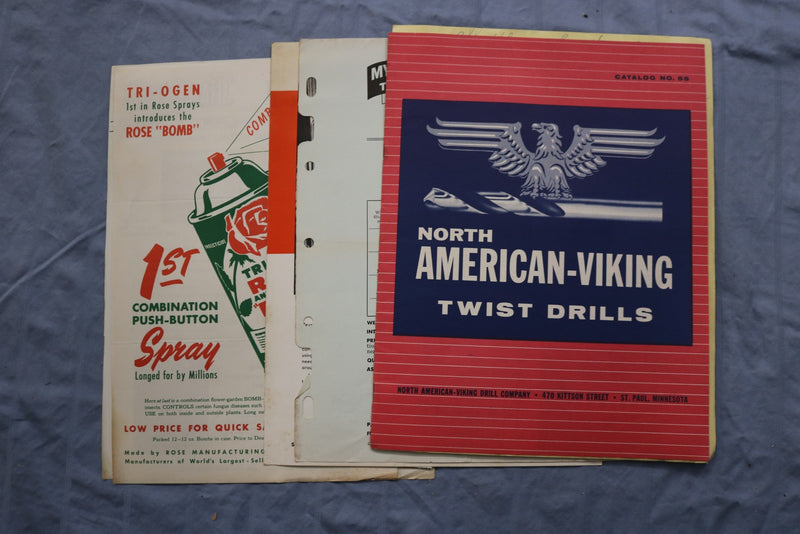 1954-1955 HARDWARE CATALOGS AND EPHEMERA LOT - K 3226