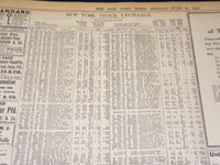 1915 JUNE 21 NEW YORK TIMES NEWSPAPER - ITALIANS STORM PLAVA HEIGHTS - NT 7712