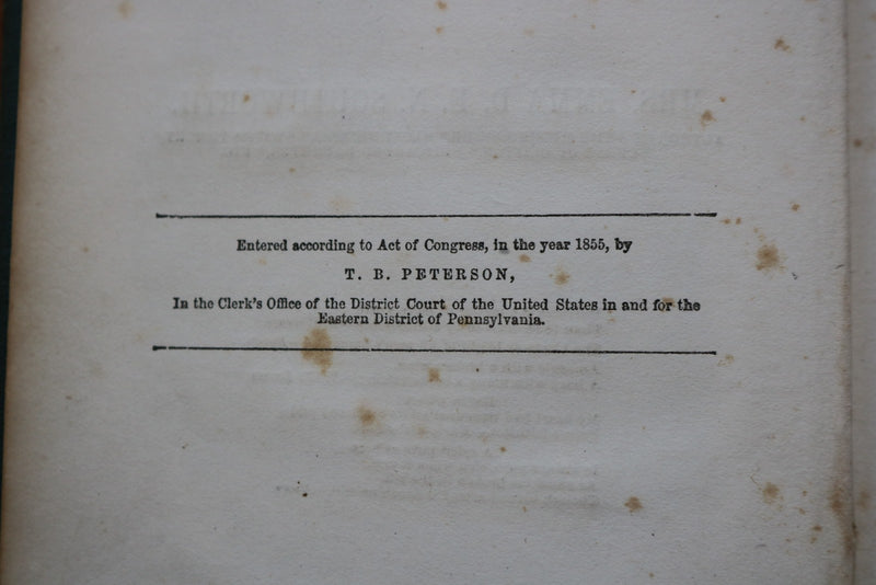 1856 THE DESERTED WIFE HARDCOVER BOOK BY EMMA SOUTHWORTH - KD 9612