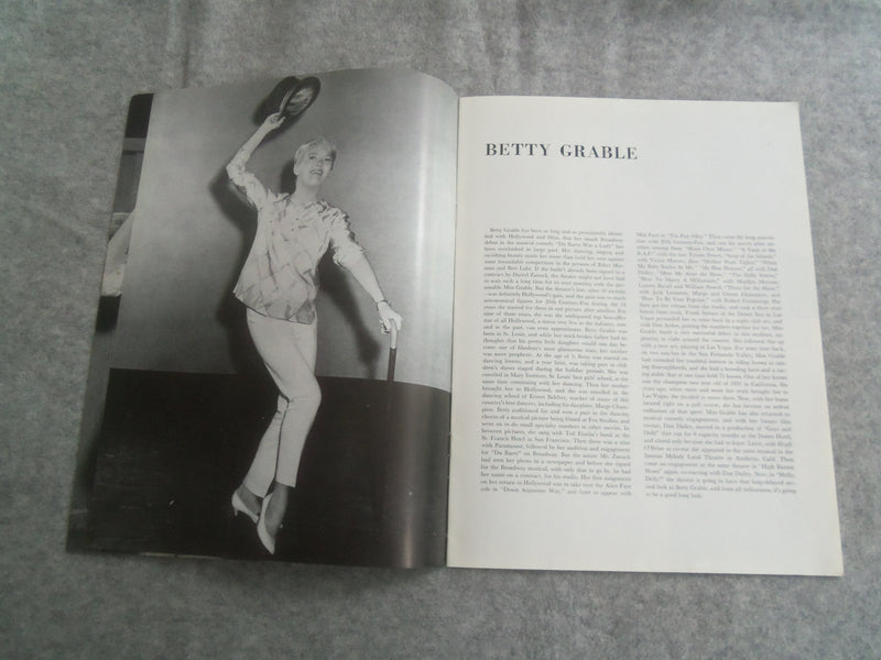 1965 HELLO, DOLLY! PROGRAM - BETTY GRABLE - DENVER AUDITORIUM THEATRE - J 7633