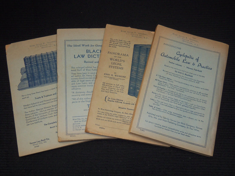 1935 NEW YORK SUPPLEMENT NATIONAL REPORTER LOT OF 4 ISSUES - O 3074B