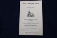1928 MAY 20 CONGREGATIONAL CHURCH OF HOLYOKE, MA PROGRAMS - LOT OF 2 - K 1509