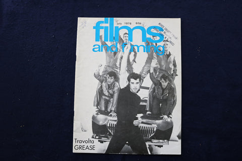 1978 JULY FILMS AND FILMING MAGAZINE - JOHN TRAVOLTA IN GREASE COVER - E 18009