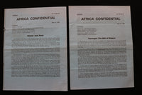 1974 AFRICA CONFIDENTIAL NEWSLETTER - LOT OF 20 - K 2410