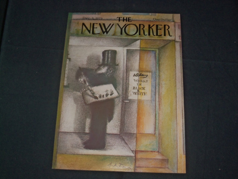 1979 DECEMBER 3 NEW YORKER MAGAZINE FRONT COVER ONLY - GREAT ART FOR FRAMING