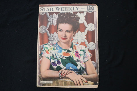 1946 NOVEMBER 16 STAR WEEKLY MAGAZINE - JOAN BENNETT COVER - E 26125