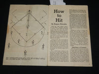 1940'S ROGERS HORNSBY HOW TO HIT AND PLAY THIRD BASE BOOK - J 6917
