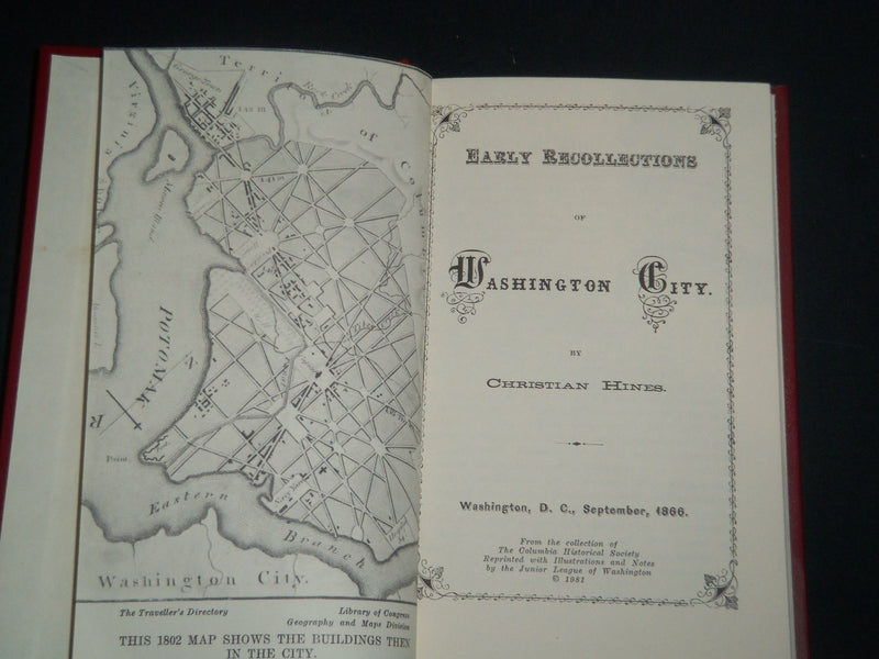 1981 EARLY REPRODUCTIONS OF WASHINGTON CITY PRESENTED TO KENNETH LANE - KD 5574