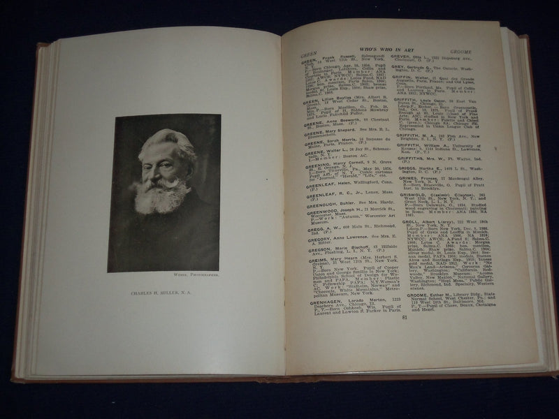 1912 WHO'S WHO IN ART VOLUME EDITED BY FLORENCE N. LEVY - ILLUSTRATED - KD 2395