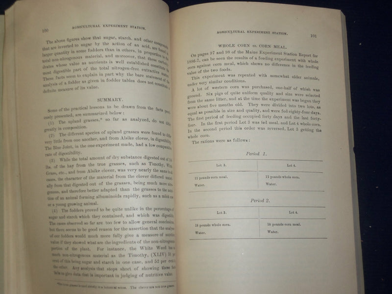 1888 MAINE STATE COLLEGE ANNUAL REPORT - PART II - J 4449