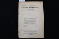 1935 BOLETIN MATEMATICO SOFTCOVER BOOKS -LOT OF 2- BUENOS AIRES-SPANISH - K 2238