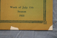 1935 JULY 15 THE SOUTH SHORE PLAYER AT TOWN HALL PROGRAM - KOHASSET, MA - K 2613