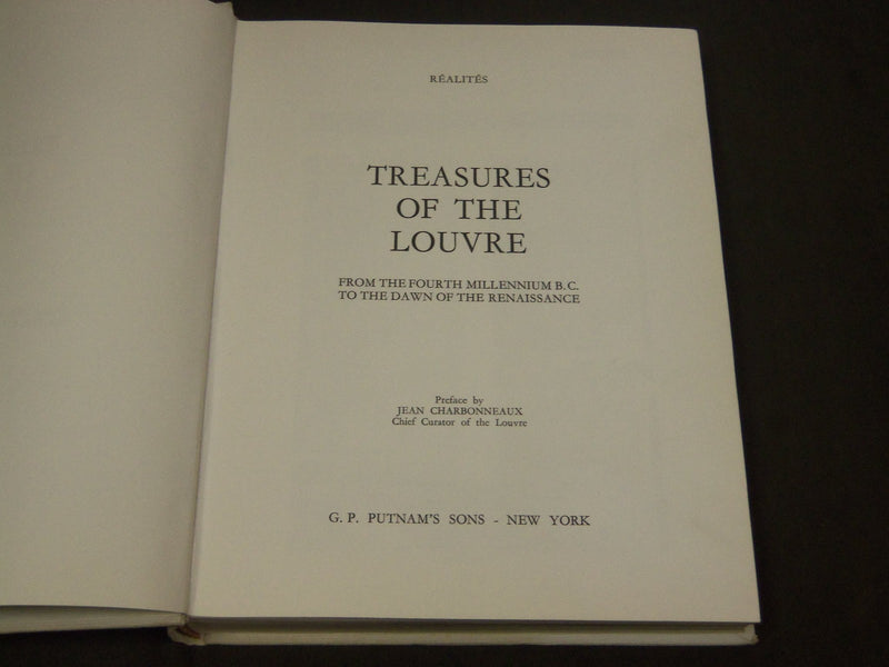 1966 TREASURES OF THE LOUVRE VOLUME 1 & 2 - PRINTED IN FRANCE - KD 1029