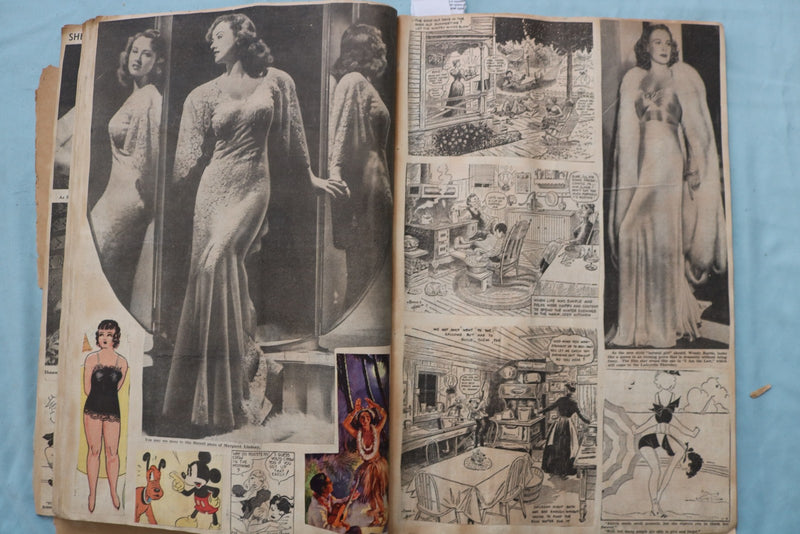1939 HOLLYWOOD AND CARTOON SCRAPBOOK - E 26492
