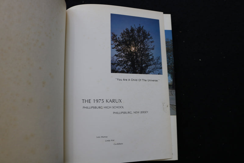 1975 THE KARUX PHILLIPSBURG HIGH SCHOOL YEARBOOK - PHILLIPSBURG, NJ - YB 3437