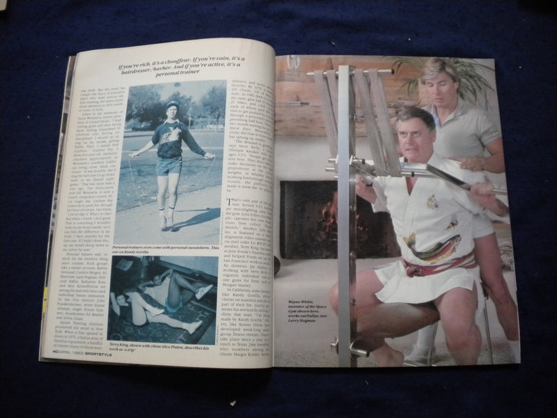 1983 APRIL SPORTSTYLE MAGAZINE- PERMIER- MARGOT KIDDER & JAKE STEINFELD- B 2875H