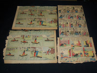 1935-1936 DIZZY DEAN GRAPE NUTS COLOR COMICS ADS LOT OF 4 - NP 1847D