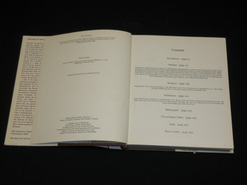 1970 ART OF NINETEENTH CENTURY EUROPE HARDCOVER BOOK BY SCHULTZE - KD 7506