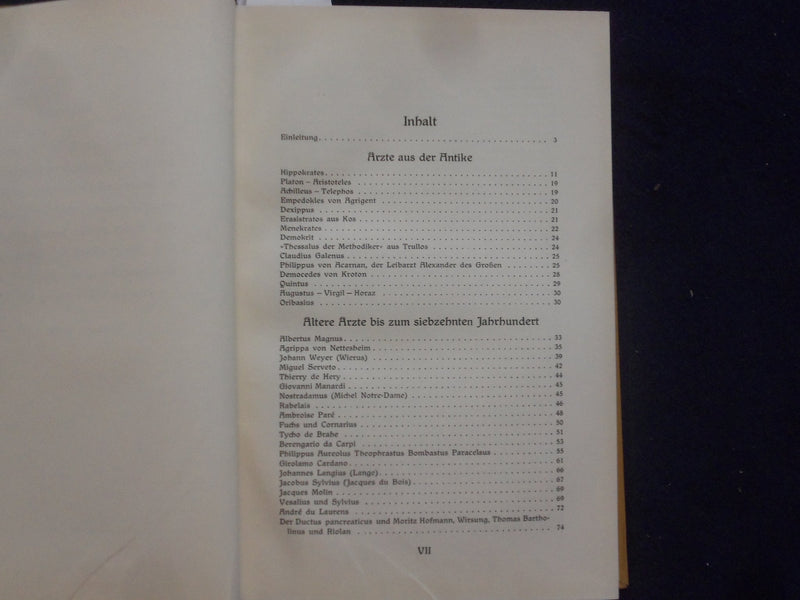 1925 ANEKDOTEN AUS DER MEDIZINISCHEN WELTGESCHICHTE BOOK - GERMAN TEXT - KD 8839