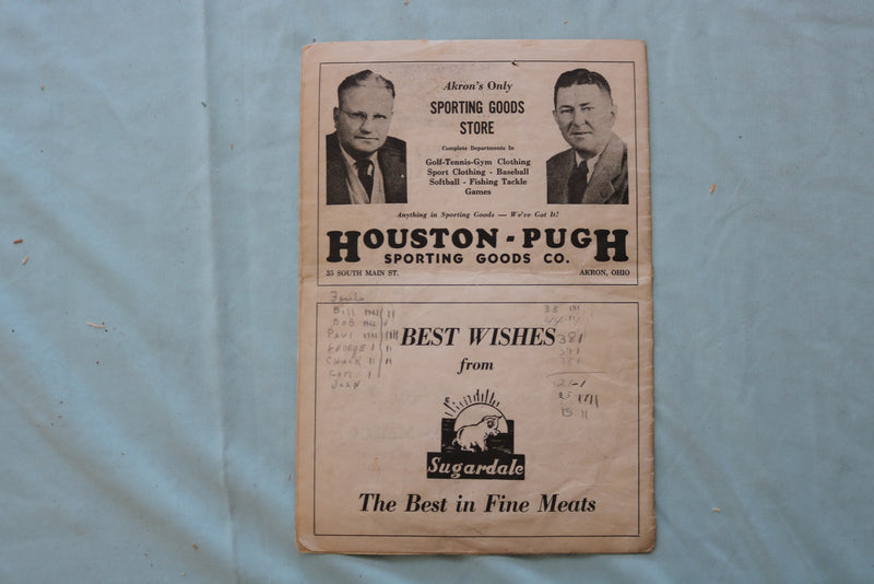 1945 OHIO HIGH SCHOOL ATHLETIC ASSOCIATION BASKETBALL PROGRAM - K 3317