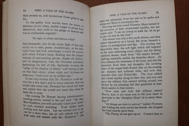 1900'S INEZ HARDCOVER BOOK BY AUGUSTA EVANS WILSON - KD 9614