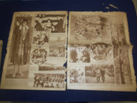 1927-1928 BOSTON HERALD ROTO SECTION - CHARLES LINDBERGH - LOT OF 4 - NP 5027