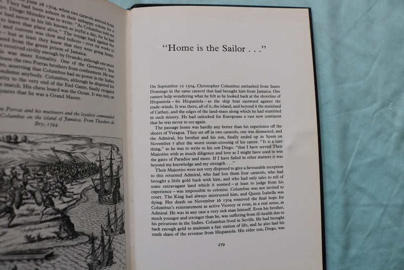 1973 CHRISTOPHER COLUMBUS HARDCOVER BOOK BY ERNLE BRADFORD - KD 9664