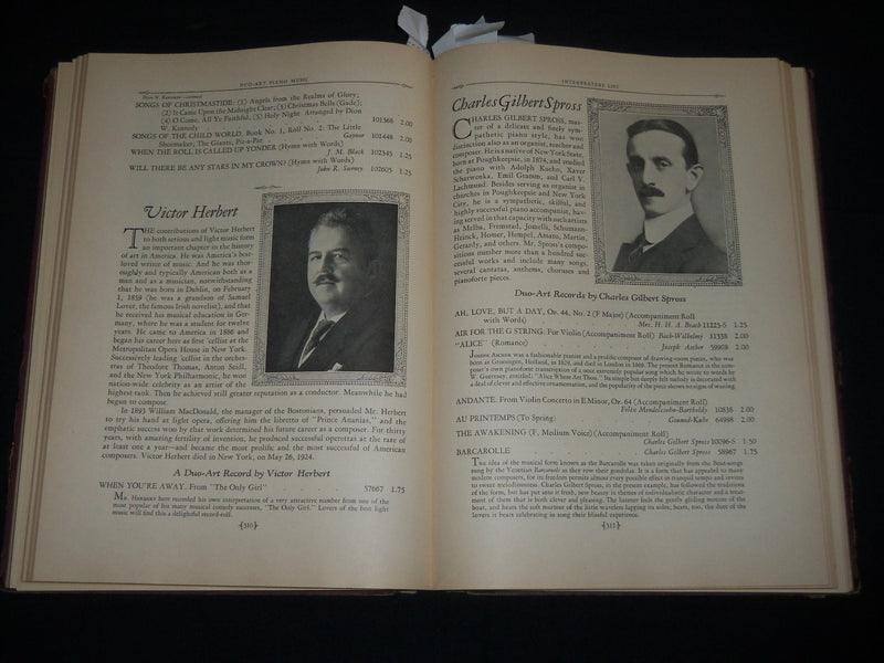 1947 DUO-ART PIANO MUSIC MAGAZINE BOUND VOLUME - AEOLIAN COMPANY - KD 5410