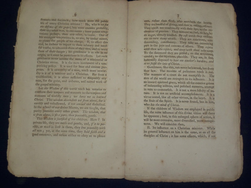 1805 ABIEL HOLMES SERMON AT FIRST CHURCH IN FITCHBURG BY ABIEL HOLMES - J 4596