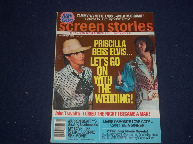 1976 DECEMBER SCREEN STORIES MAGAZINE - ELVIS PRESLEY- PHOTOS & STORIES- ST 5910