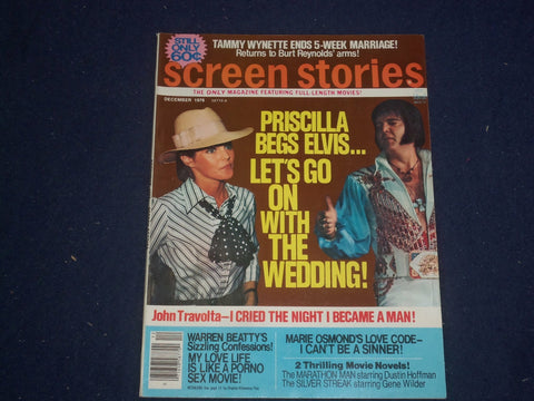 1976 DECEMBER SCREEN STORIES MAGAZINE - ELVIS PRESLEY- PHOTOS & STORIES- ST 5910
