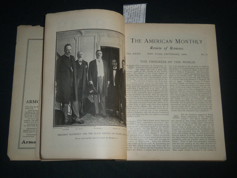 1905 SEPT THE AMERICAN MONTH REVIEW OF REVIEWS MAGAZINE - COCA-COLA - J 4859