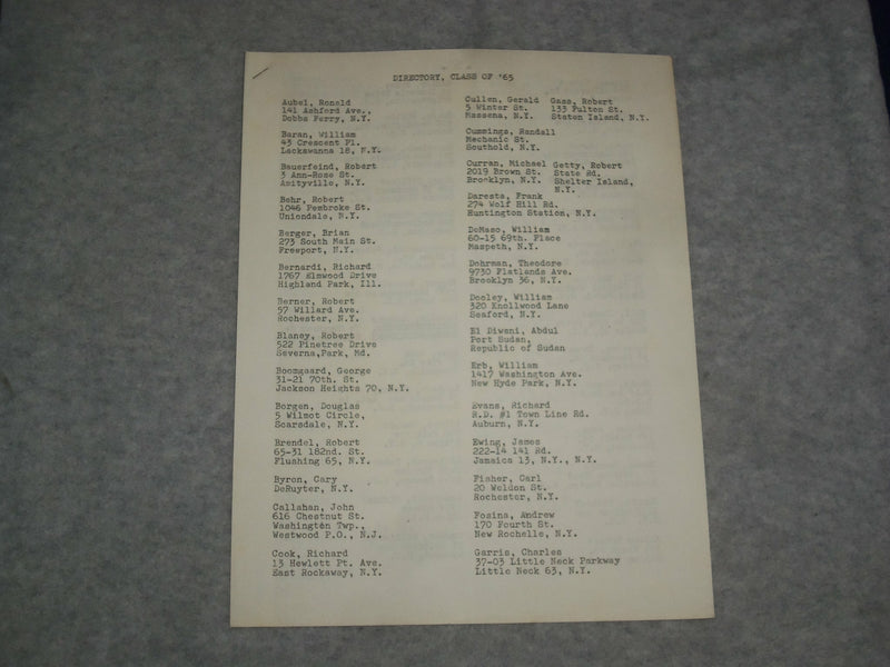 1965 EIGHT BELLS SUNY MARITIME COLLEGE YEARBOOK - FORT SCHUYLER, NY - YB 2037