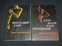 1962-1966 LOW BACK PAIN & SHOULDER PAIN BOOK BY CAILLIET LOT OF 2 - KD 3409M
