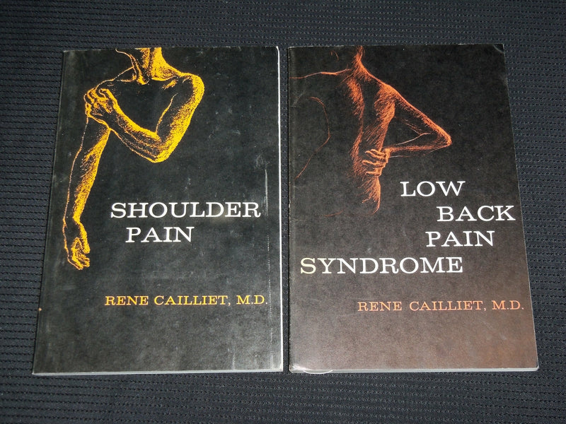 1962-1966 LOW BACK PAIN & SHOULDER PAIN BOOK BY CAILLIET LOT OF 2 - KD 3409M