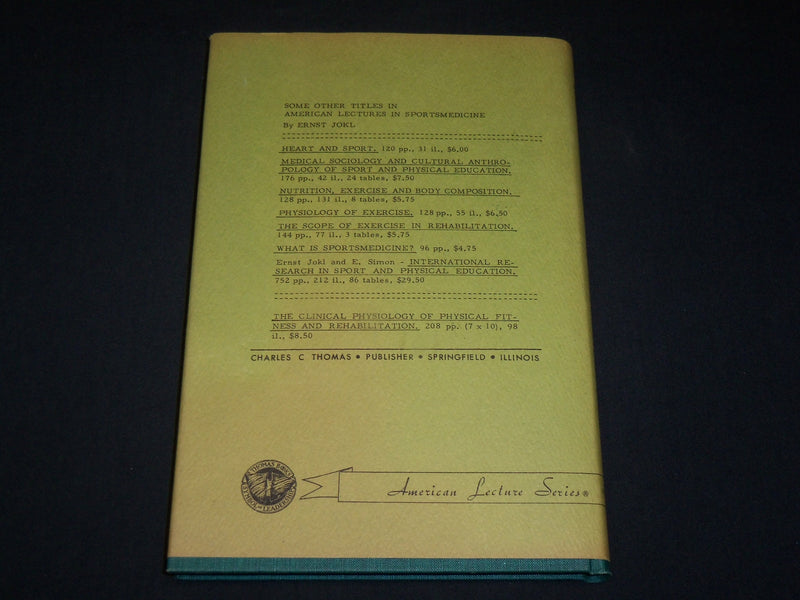 1966 THE CIRCULATORY RESPONSE TO MUSCULAR EXERCISE IN MAN BOOK - KD 6363