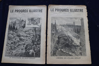 1892-1904 LE PROGRES ILLUSTRE MAGAZINE - FRENCH - LOT OF 23 - O 3659