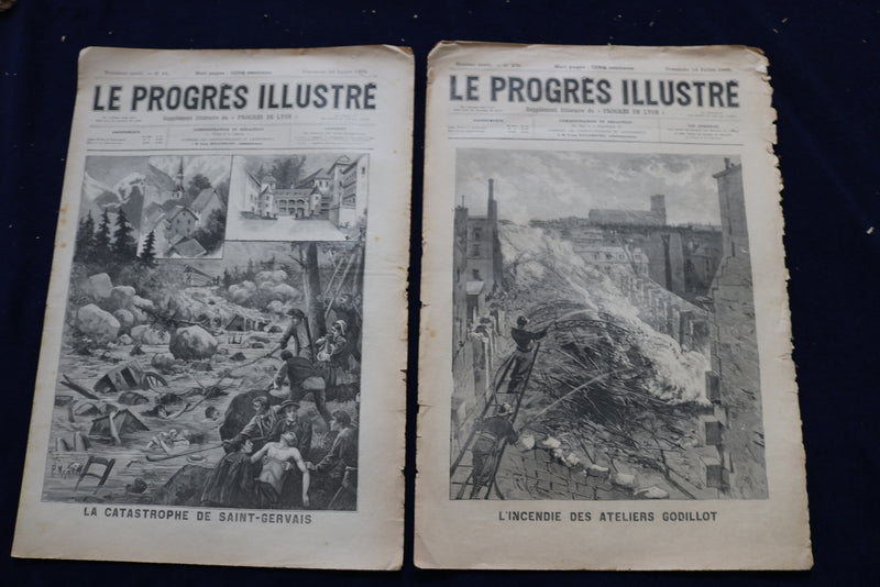 1892-1904 LE PROGRES ILLUSTRE MAGAZINE - FRENCH - LOT OF 23 - O 3659