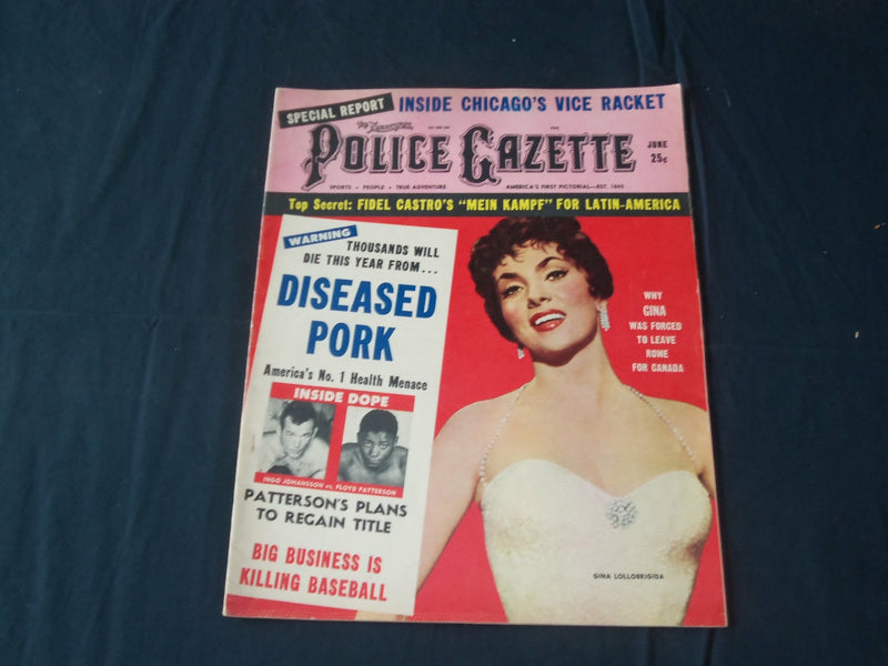 1960 JUNE THE NATIONAL POLICE GAZETTE MAGAZINE - GINA LOLLOGRIGIDA - B 5699