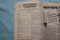 1938 JANUARY MECHANICS AND HANDICRAFT MAGAZINE - K 3273