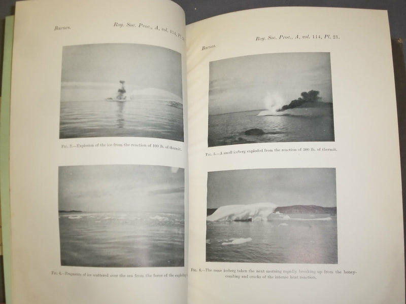 1927 SOME PHYSICAL PROPERTIES OF ICEBERGS & METHOD FOR THEIR DESTRUCTION -J 4900